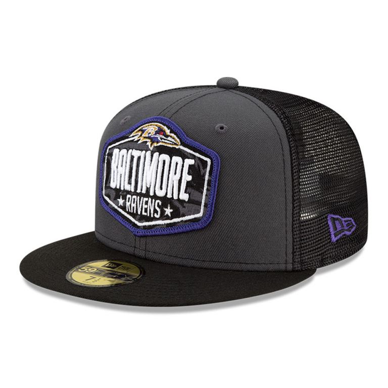 Gorras New Era Nfl Grises - Baltimore Ravens NFL Draft 59FIFTY 98153CJNY